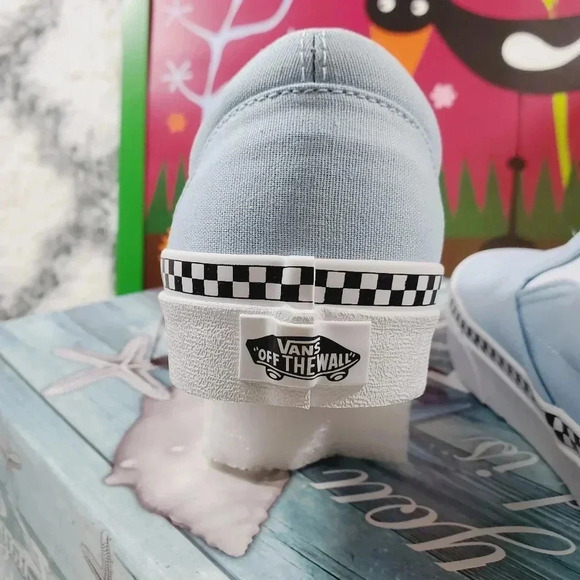 Vans Check Foxing Cool Blue Classic Slip-on (CL) - Picture 7 of 14